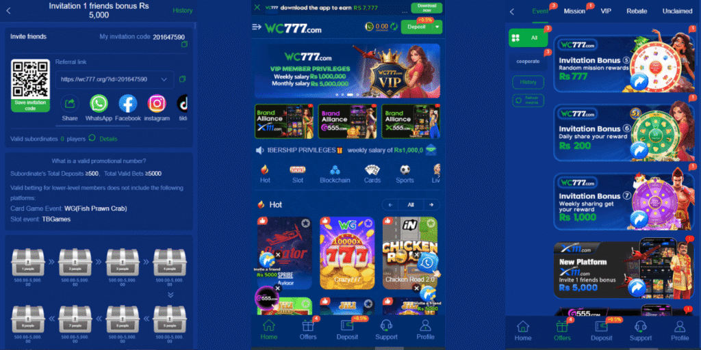 WC777 Game Download (Latest Earning APK) In Pakistan for free 3 WC777 Game