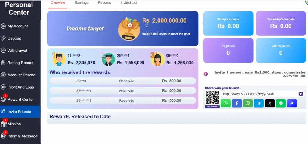 T7777 Game Download the (Online Earning App) For Free 3 T7777 Game